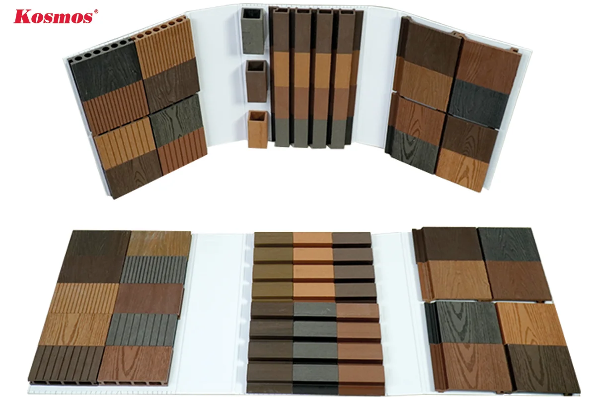 Quy cách gỗ nhựa composite Kosmos vô cùng đa dạng.