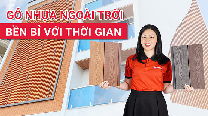Gỗ nhựa ngoài trời bền bỉ với thời gian
